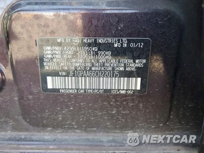Zdjęcie 12 z 12 samochodu: 2012 SUBARU IMPREZA VIN:JF1GPAA66CH220175 - miniatura