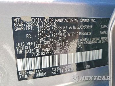 Zdjęcie 12 z 12 samochodu: 2024 TOYOTA RAV4 XLE PREMIUM VIN:2T3C1RFV4RC260008 - miniatura