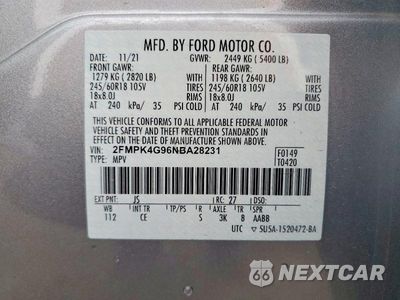 Zdjęcie 13 z 13 samochodu: 2022 FORD EDGE SE VIN:2FMPK4G96NBA28231 - miniatura