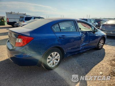 Trzecie zdjęcie samochodu z tyłu: 2012 HONDA CIVIC LX VIN:19XFB2F53CE038725 - miniatura