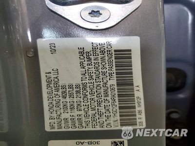 Zdjęcie 12 z 12 samochodu: 2024 HONDA ACCORD HYBRID EXL VIN:1HGCY2F64RA010679 - miniatura