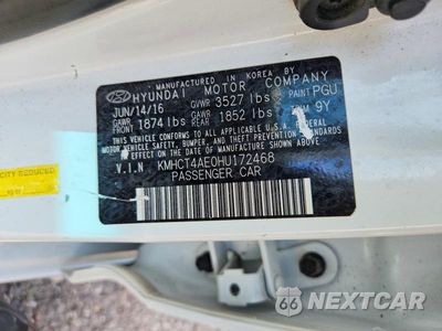 Zdjęcie 12 z 12 samochodu: 2017 HYUNDAI ACCENT SE VIN:KMHCT4AE0HU172468 - miniatura