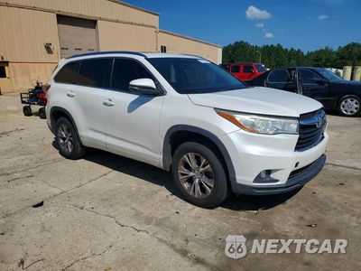 Czwarte zdjęcie samochodu z boku: 2014 TOYOTA HIGHLANDER XLE VIN:5TDKKRFH3ES006335 - miniatura