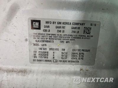 Zdjęcie 13 z 13 samochodu: 2017 BUICK ENCORE ESSENCE VIN:KL4CJCSB1HB046179 - miniatura