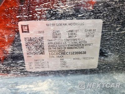 Zdjęcie 12 z 12 samochodu: 2018 CHEVROLET SILVERADO C1500 LT VIN:1GCRCREC7JZ359638 - miniatura