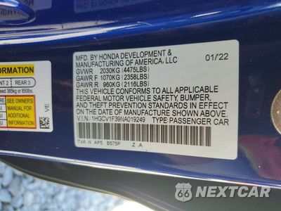 Zdjęcie 12 z 12 samochodu: 2022 HONDA ACCORD SPORT VIN:1HGCV1F39NA019249 - miniatura