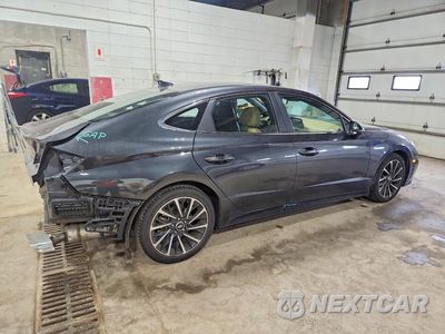 Trzecie zdjęcie samochodu z tyłu: 2021 HYUNDAI SONATA LIMITED VIN:5NPEH4J21MH081976 - miniatura