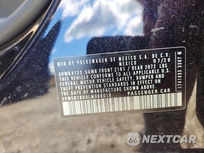 Zdjęcie 12 z 12 samochodu: 2020 VOLKSWAGEN JETTA SEL VIN:3VWEB7BU0LM069018 - miniatura