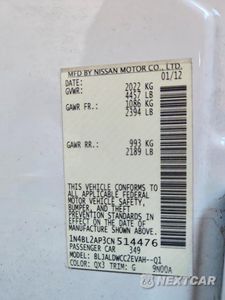 Zdjęcie 12 z 12 samochodu: 2012 NISSAN ALTIMA SR VIN:1N4BL2AP3CN514476 - miniatura