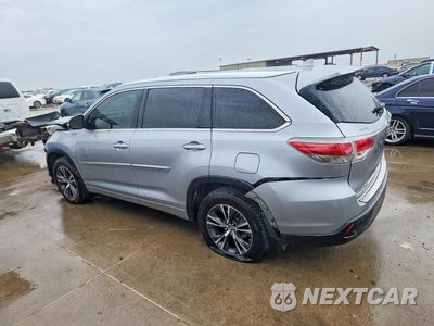 Drugie zdjęcie samochodu z przodu: 2016 TOYOTA HIGHLANDER XLE VIN:5TDJKRFH9GS344384 - miniatura