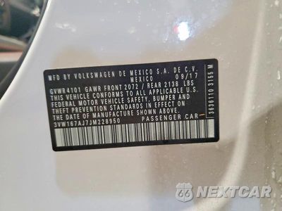 Zdjęcie 12 z 12 samochodu: 2018 VOLKSWAGEN JETTA S VIN:3VW167AJ7JM228950 - miniatura