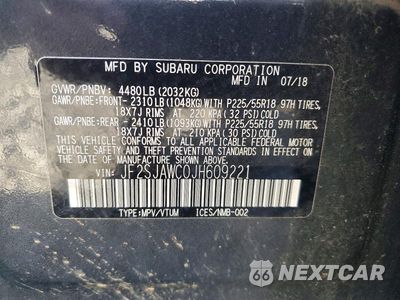 Zdjęcie 13 z 13 samochodu: 2018 SUBARU FORESTER 2.5I TOURING VIN:JF2SJAWC0JH609221 - miniatura