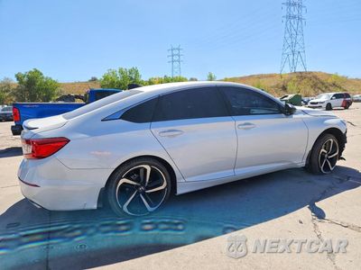 Trzecie zdjęcie samochodu z tyłu: 2022 HONDA ACCORD SPORT VIN:1HGCV1F33NA110002 - miniatura