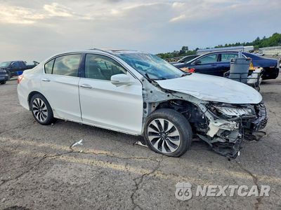 Czwarte zdjęcie samochodu z boku: 2017 HONDA ACCORD TOURING HYBRID VIN:JHMCR6F76HC007389 - miniatura