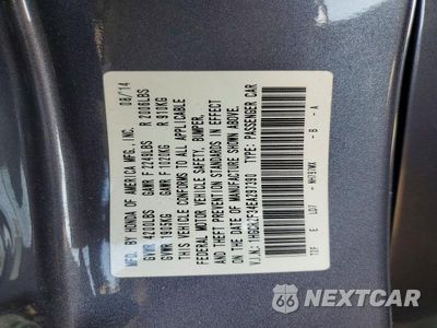 Zdjęcie 12 z 12 samochodu: 2014 HONDA ACCORD LX VIN:1HGCR2F34EA297390 - miniatura