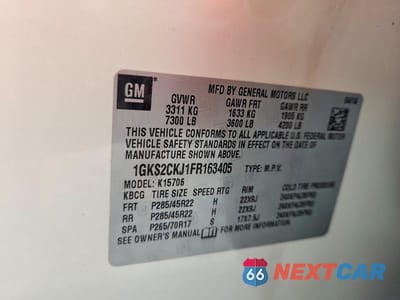 Zdjęcie 13 z 13 samochodu: 2015 GMC YUKON DENALI VIN:1GKS2CKJ1FR163405 - miniatura