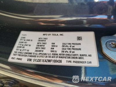 Zdjęcie 13 z 13 samochodu: 2021 TESLA MODEL 3 VIN:5YJ3E1EA2MF100436 - miniatura