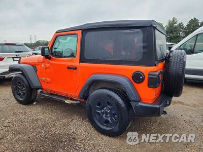Drugie zdjęcie samochodu z przodu: 2018 JEEP WRANGLER SPORT VIN:1C4GJXAN8JW223951 - miniatura