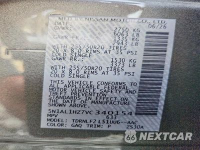 Zdjęcie 14 z 14 samochodu: 2027 INFINITI QX60 AUTOGRAPH VIN:5N1AL1HZ7VC340154 - miniatura