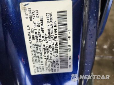 Zdjęcie 13 z 13 samochodu: 2014 HONDA ODYSSEY EX VIN:5FNRL5H48EB067375 - miniatura