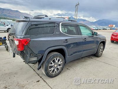 Trzecie zdjęcie samochodu z tyłu: 2020 GMC ACADIA SLT VIN:1GKKNULS8LZ135326 - miniatura