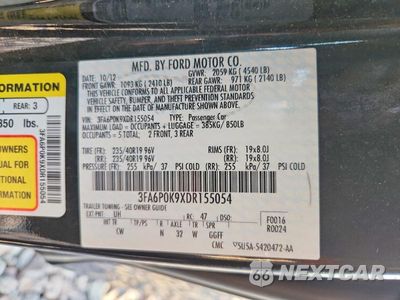 Zdjęcie 12 z 12 samochodu: 2013 FORD FUSION TITANIUM VIN:3FA6P0K9XDR155054 - miniatura