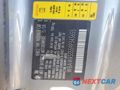 Zdjęcie 12 z 12 samochodu: 2009 BMW 328 I SULEV VIN:WBAWR33559P343655 - miniatura