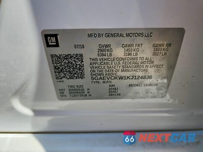 Zdjęcie 13 z 13 samochodu: 2019 BUICK ENCLAVE AVENIR VIN:5GAEVCKW1KJ124836 - miniatura