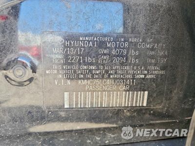 Zdjęcie 13 z 13 samochodu: 2017 HYUNDAI IONIQ SEL VIN:KMHC75LC4HU031411 - miniatura
