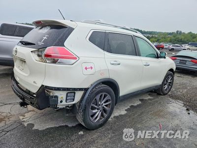 Trzecie zdjęcie samochodu z tyłu: 2016 NISSAN ROGUE SL VIN:5N1AT2MT4GC890714 - miniatura