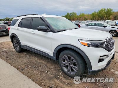 Czwarte zdjęcie samochodu z boku: 2021 FORD EXPLORER XLT VIN:1FMSK8DH4MGC47869 - miniatura