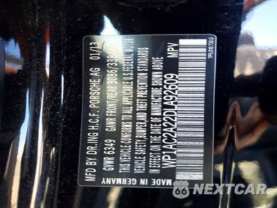 Zdjęcie 13 z 13 samochodu: 2013 PORSCHE CAYENNE TURBO VIN:WP1AC2A22DLA92609 - miniatura