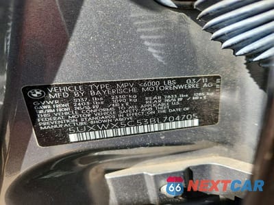 Zdjęcie 13 z 13 samochodu: 2011 BMW X3 XDRIVE28I VIN:5UXWX5C53BL704705 - miniatura