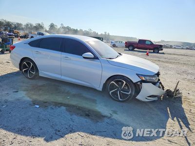 Czwarte zdjęcie samochodu z boku: 2018 HONDA ACCORD SPORT VIN:1HGCV1F39JA204542 - miniatura