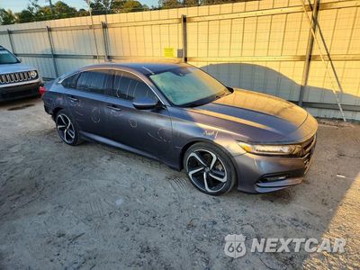 Czwarte zdjęcie samochodu z boku: 2018 HONDA ACCORD SPORT VIN:1HGCV1F32JA061420 - miniatura