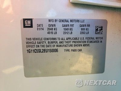 Zdjęcie 13 z 13 samochodu: 2014 CHEVROLET MALIBU 1LT VIN:1G11C5SL2EU150006 - miniatura
