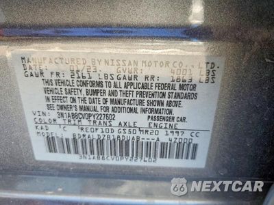 Zdjęcie 12 z 12 samochodu: 2023 NISSAN SENTRA SV VIN:3N1AB8CV0PY227602 - miniatura