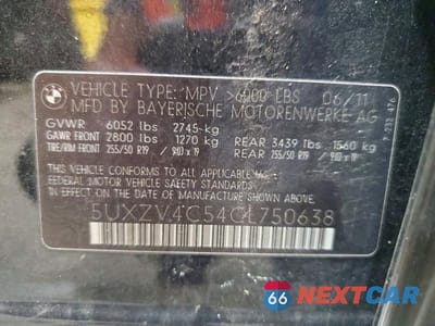Zdjęcie 13 z 13 samochodu: 2012 BMW X5 XDRIVE35I VIN:5UXZV4C54CL750638 - miniatura