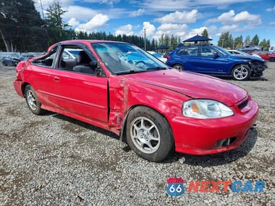 Czwarte zdjęcie samochodu z boku: 1999 HONDA CIVIC EX VIN:1HGEJ814XXL006675 - miniatura
