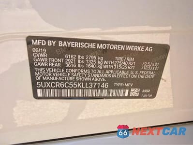 Zdjęcie 10 z 12 samochodu: 2019 BMW X5 XDRIVE40I VIN:5UXCR6C55KLL37146 - miniatura