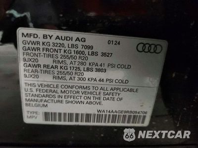 Zdjęcie 13 z 13 samochodu: 2024 AUDI Q8 E-TRON PREMIUM VIN:WA14AAGE9RB054706 - miniatura