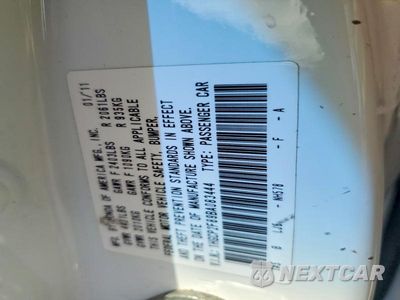 Zdjęcie 13 z 13 samochodu: 2011 HONDA ACCORD EXL VIN:1HGCP2F89BA083444 - miniatura