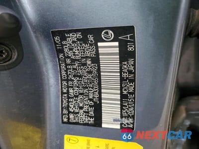 Zdjęcie 12 z 12 samochodu: 2006 LEXUS ES 330 VIN:JTHBA30G965159923 - miniatura