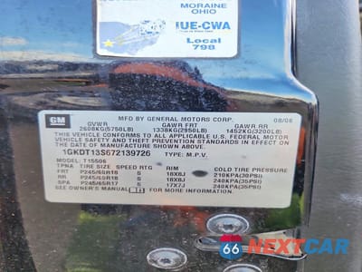 Zdjęcie 13 z 13 samochodu: 2007 GMC ENVOY VIN:1GKDT13S672139726 - miniatura
