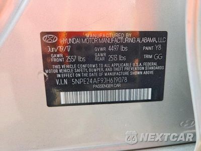Zdjęcie 12 z 12 samochodu: 2018 HYUNDAI SONATA SE VIN:5NPE24AF9JH619078 - miniatura