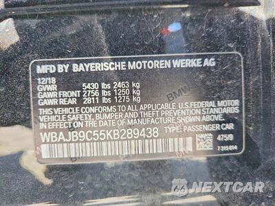 Zdjęcie 13 z 13 samochodu: 2019 BMW M550XI VIN:WBAJB9C55KB289438 - miniatura
