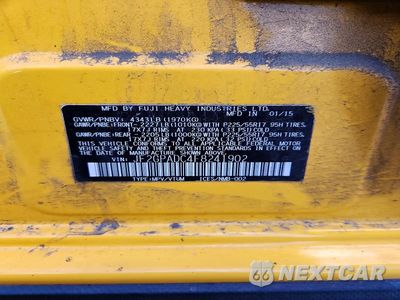 Zdjęcie 14 z 14 samochodu: 2015 SUBARU XV CROSSTREK 2.0 PREMIUM VIN:JF2GPADC4F8241902 - miniatura