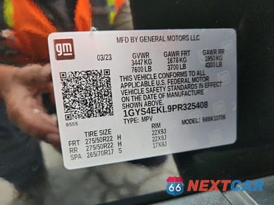 Zdjęcie 14 z 14 samochodu: 2023 CADILLAC ESCALADE SPORT VIN:1GYS4EKL9PR325408 - miniatura