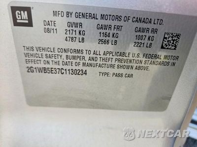Zdjęcie 12 z 12 samochodu: 2012 CHEVROLET IMPALA LT VIN:2G1WB5E37C1130234 - miniatura