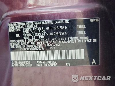 Zdjęcie 13 z 13 samochodu: 2016 TOYOTA RAV4 LE VIN:2T3BFREV5GW530339 - miniatura